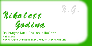 nikolett godina business card